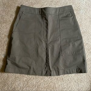 theory army mini skirt